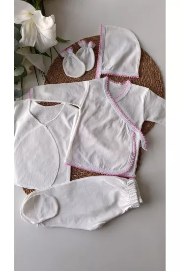 VaVbaby Acil İhtiyaç Seti 5 li Kutulu Zıbın Acil Hastane Çıkışı Pembe